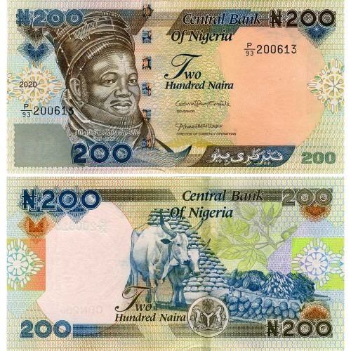200 найра 2020 года - Нигерия (Pick 29) UNC