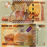 1000 шиллингов 2010 года - Уганда (Pick 49a) UNC