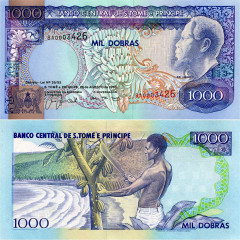 1000 добр 1993 года - Сан-Томе и Принсипи (Pick 64) UNC