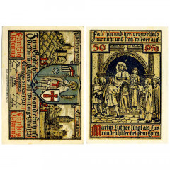 Нотгельд 50 пфеннигов 1921 года - Eisenach (Айзенах) - Mehl 320.2 - Вариант 4) VF