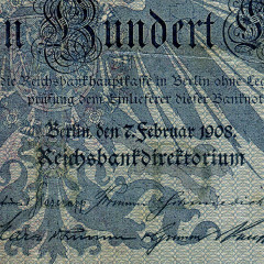100 марок 1908 года - Германия (Pick 33) G-VG
