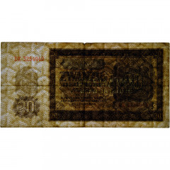 20 марок 1948 года - ГДР (Pick 13.b) VF