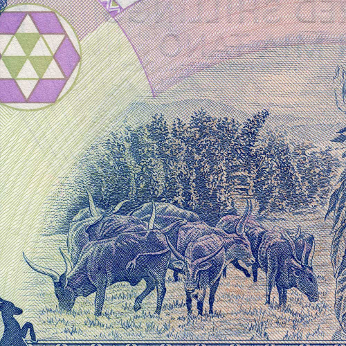 500 шиллингов 1986 года - Уганда (Pick 25) UNC