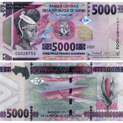 5000 франков 2021 года - Гвинея (Pick 49) UNC