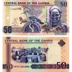 50 даласи 2013 года - Гамбия (Pick 28) UNC