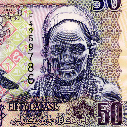 50 даласи 2013 года - Гамбия (Pick 28) UNC