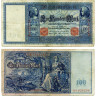 100 марок 1909 года - Германия (Pick 38) G-VG
