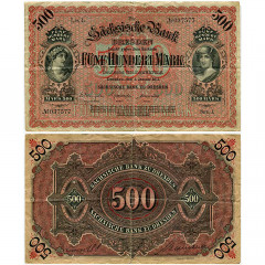 500 марок 1911 года - Саксония (P# S953) G-VG