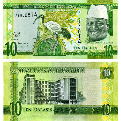 10 даласи 2015 года — Гамбия UNC