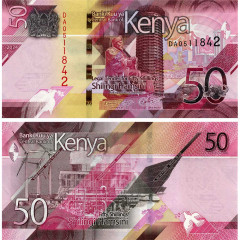 50 шиллингов 2024 года - Кения (Pick W52) UNC
