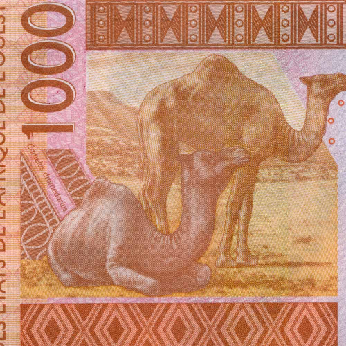 1000 франков 2023 года - Кот-д'Ивуар (Pick 115A) UNC