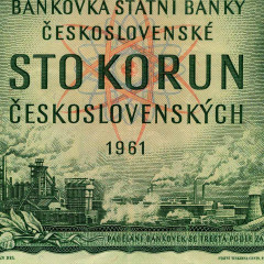 100 крон 1961 года - Чехословакия (Pick 91.k) F-VF