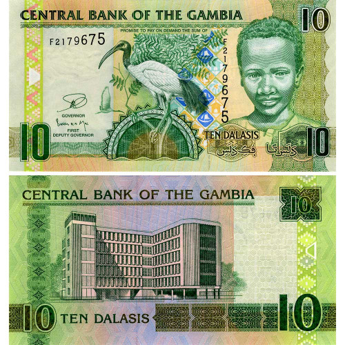 10 даласи 2013 года — Гамбия UNC