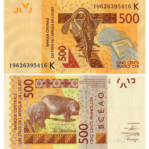 500 франков 2019 года - Сенегал UNC
