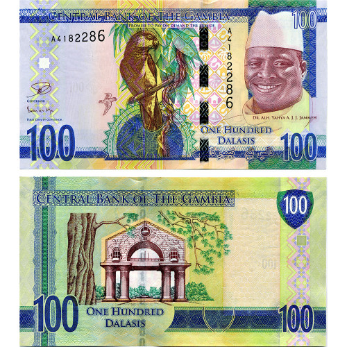 100 даласи 2015 года — Гамбия UNC