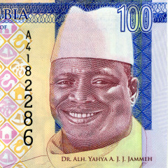 100 даласи 2015 года — Гамбия UNC