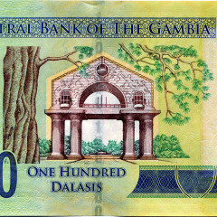 100 даласи 2015 года — Гамбия UNC