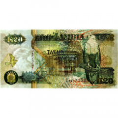 20 квача 1992 года - Замбия (Pick 36) UNC