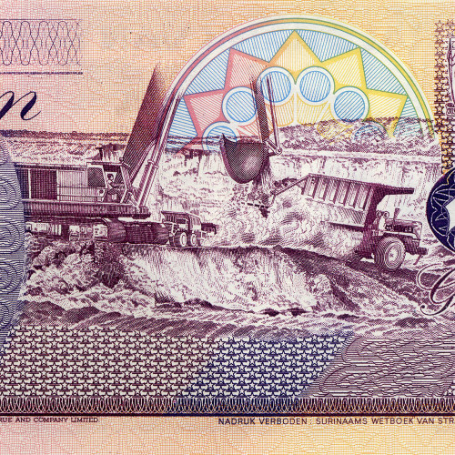 100 гульденов 1991-1998 гг - Суринам (Pick 139) UNC