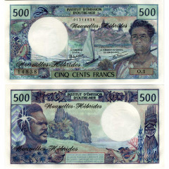 500 франков 1979 года - Новые Гибриды (Pick19) UNC