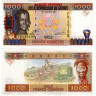 1000 франков 1998 года - Гвинея (Pick 37) UNC