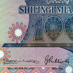 100 шиллингов 1986 года - Танзания (Pick 14) UNC