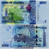 2000 шиллингов 2021 года - Уганда (Pick 50) UNC