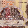 10 лемпир 2019 год - Гондурас (Pick 99) aUNC
