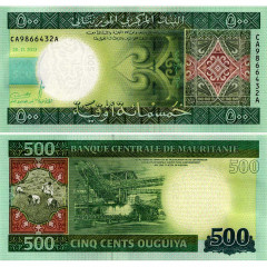 500 угий 2013 года - Мавритания (Pick 18) UNC
