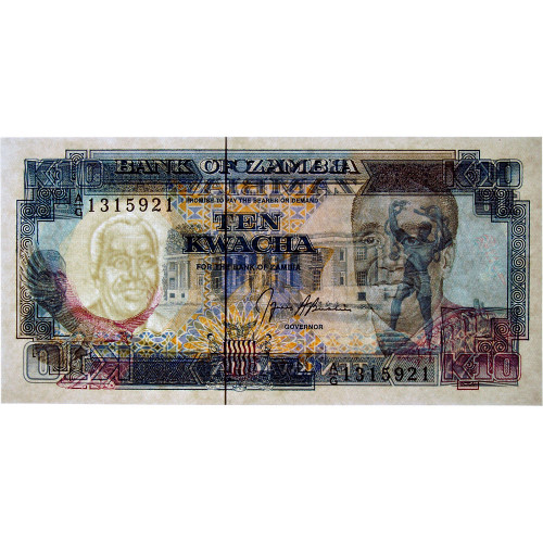 10 квача 1989 года - Замбия (Pick 31b) UNC