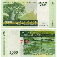 2000 ариари 2009 года - Мадагаскар (Pick 90.b) UNC