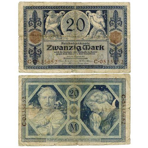 20 марок 1915 года - Германия (Pick 63) G