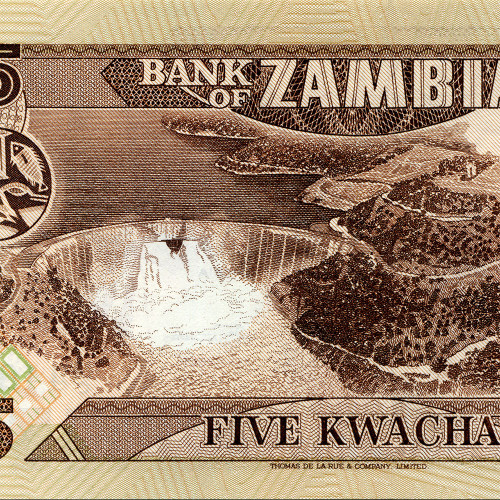5 квача 1986-1987 гг - Замбия (Pick 25.d) UNC