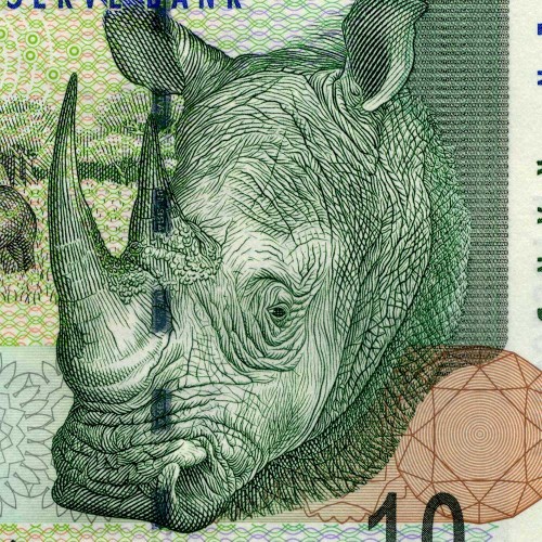 10 рэндов 2005 года - ЮАР (Pick 128.b) UNC