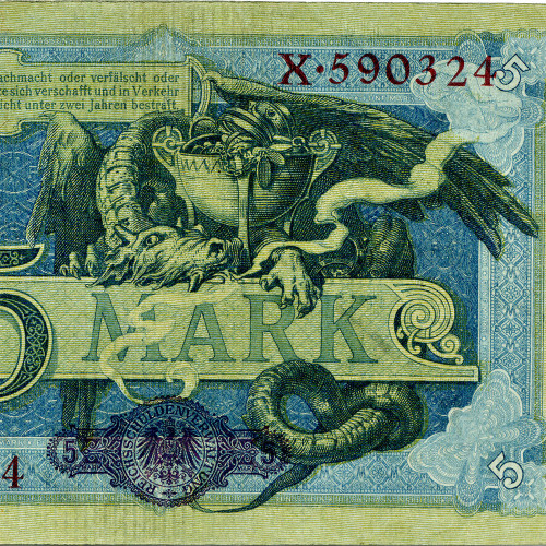 5 марок 1904 года - Германия (Pick 8.a) F-VF