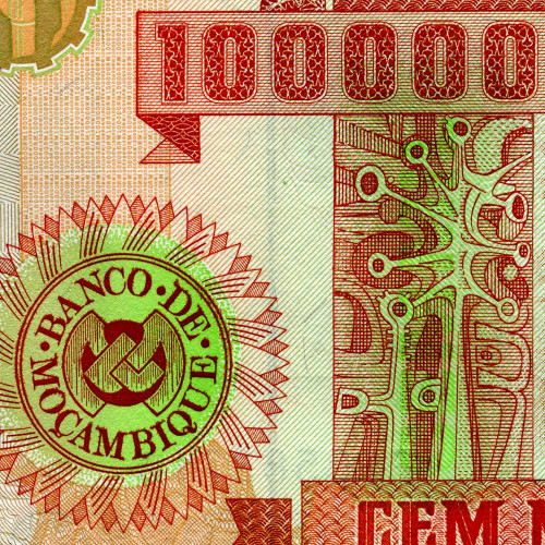 100000 метикал 1993 года - Мозамбик (Pick 139) UNC