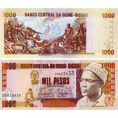 1000 песо 1993 года - Гвинея - Бисау (Pick 13) UNC