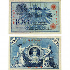 100 марок 1908 года - Германия (Pick 33) F