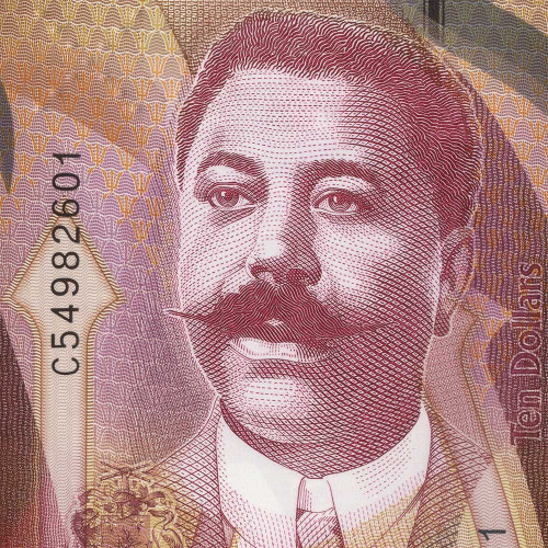 10 долларов 2022 года - Барбадос (Pick 82) UNC - пластик
