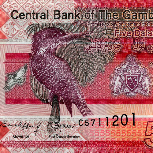 5 даласи 2023 (2024) года - Гамбия (Pick W37) UNC
