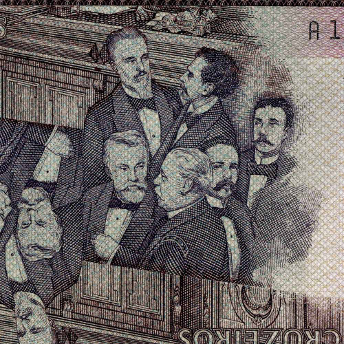 500 крузейро 1981-1985 гг - Бразилия (Pick 200) aUNC - пятна