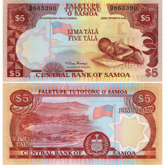 5 тал 2002 года - Самоа (Pick # 33a) UNC