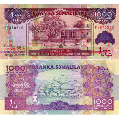1000 шиллингов 2015 года - Сомалиленд (Pick 20d) UNC