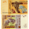 500 франков 2019 года - Кот-д'Ивуар (Pick 119А) UNC