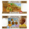 500 франков 2002 года - Центрально-Африканские штаты (Конго) (Pick 106T) UNC