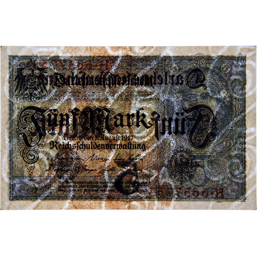 5 марок 1917 года - Германия (Pick 56.a) VF