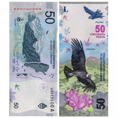 50 песо 2018 года - Аргентина (Pick 363) UNC