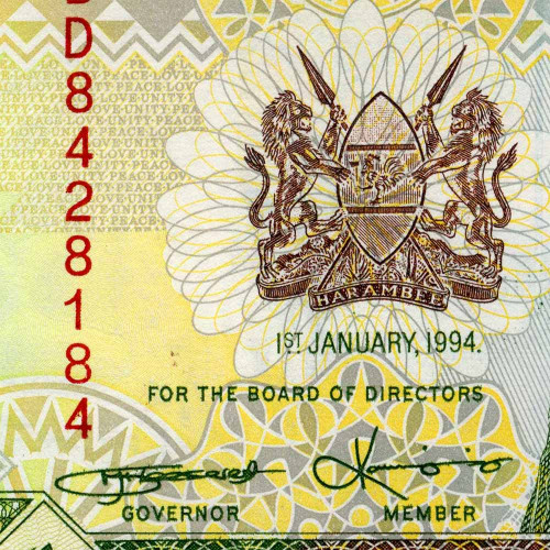 10 шиллингов 1994 года - Кения (Pick 24f) UNC