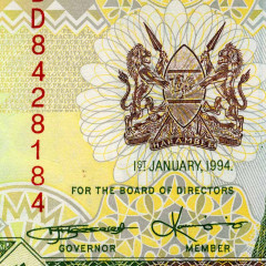 10 шиллингов 1994 года - Кения (Pick 24f) UNC