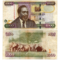 1000 шиллингов 2010 года - Кения (Pick 51е) F-VF